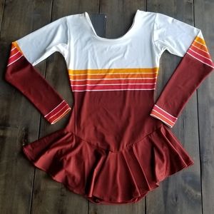 Vtg Skirt Skirted Leotard Ice Skating Gymnastics